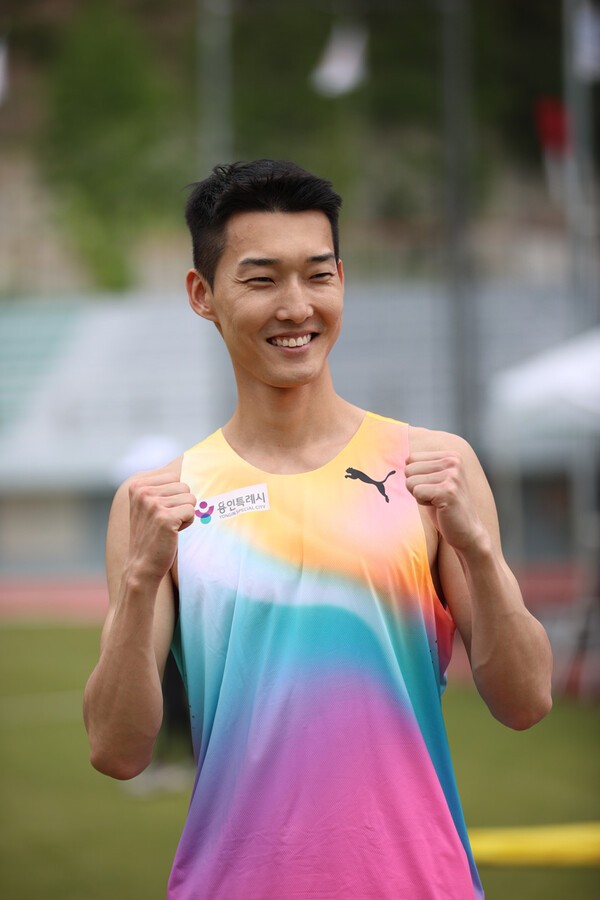 우상혁. /사진=대한육상연맹