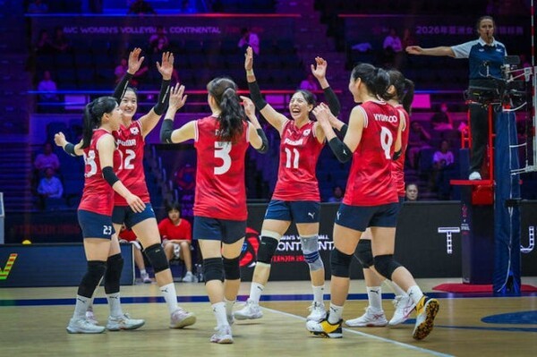 한국 여자 배구대표팀. /사진=FIVB 공식 홈페이지